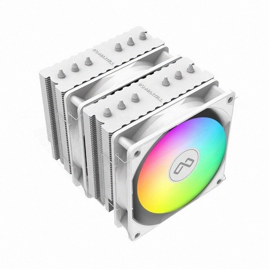 맥스틸 데스크탑 컴퓨터 CPU 공랭 쿨러 ARGB 튜닝 조립 PC 화이트