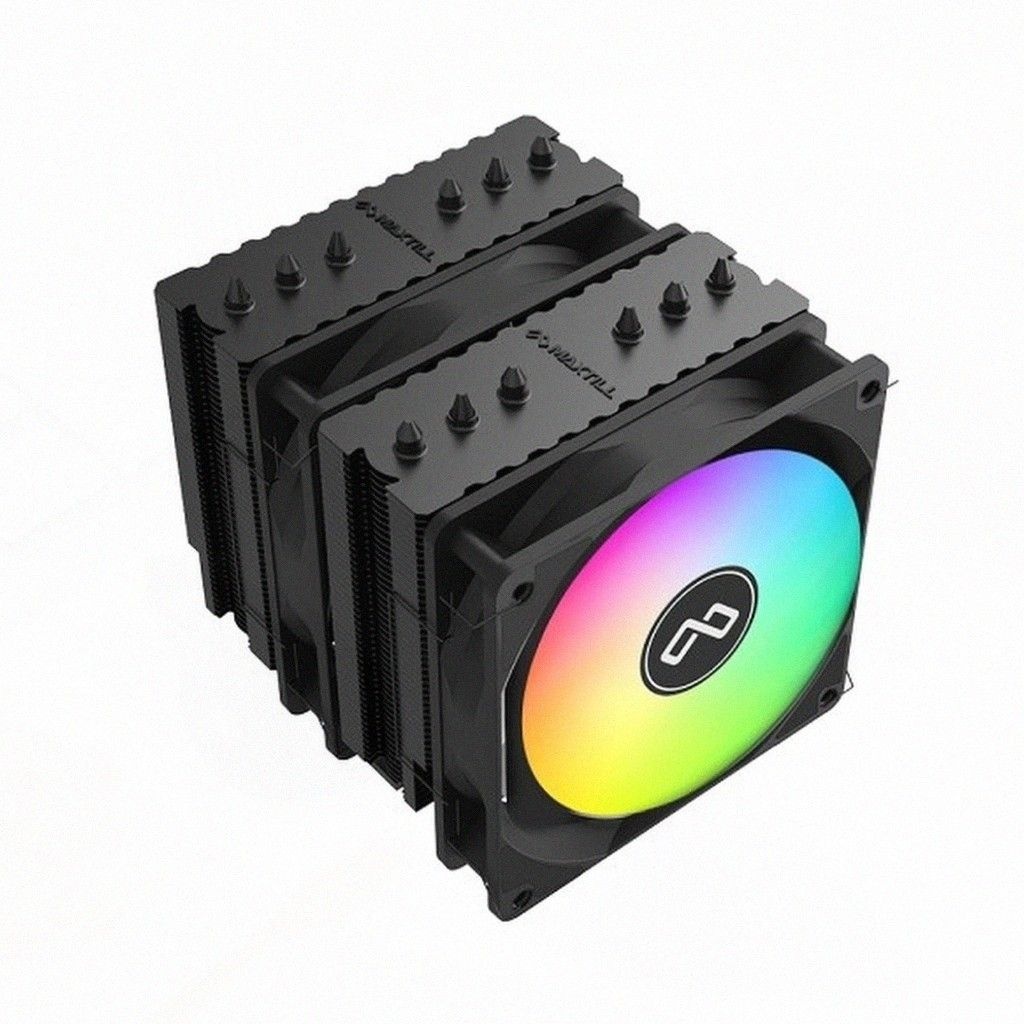 맥스틸 데스크탑 컴퓨터 CPU 공랭 쿨러 ARGB 튜닝 조립 PC 블랙