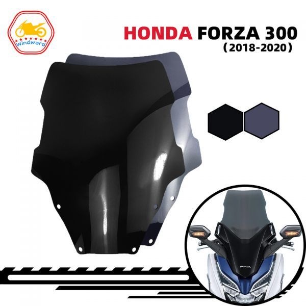 UnKnown [해외] PCX윈드스크린 HONDA FORZA300 2018 2019 2020 FORZA 125 300 350 NSS300 18-20 NSS350 2021 오토바이 윈드 스크린 바이저 실드