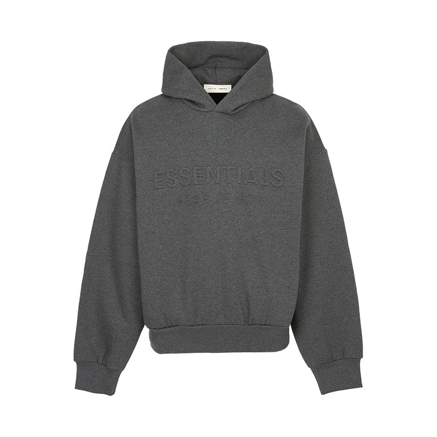 피어오브갓 FEAR OF GOD 에센셜 남성 기모 후드티 192HO256211F CHARCOAL HEATHER