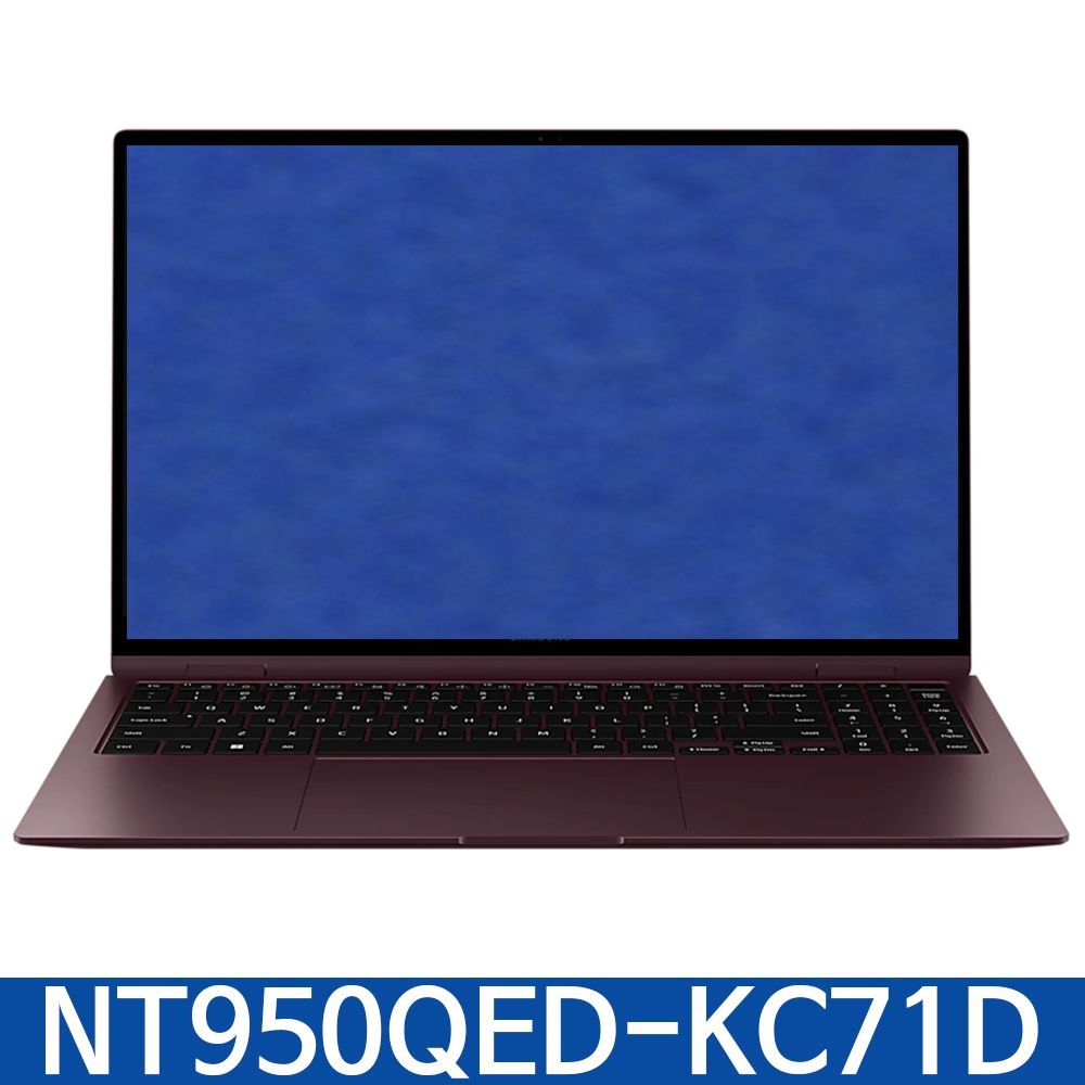 [롯데백화점] 삼성전자 삼성 갤럭시 북2 Pro 360 NT950QED-KC71D 39.6 cm Core™ i7 / 512 GB NVMe SSD 버건디 / KN