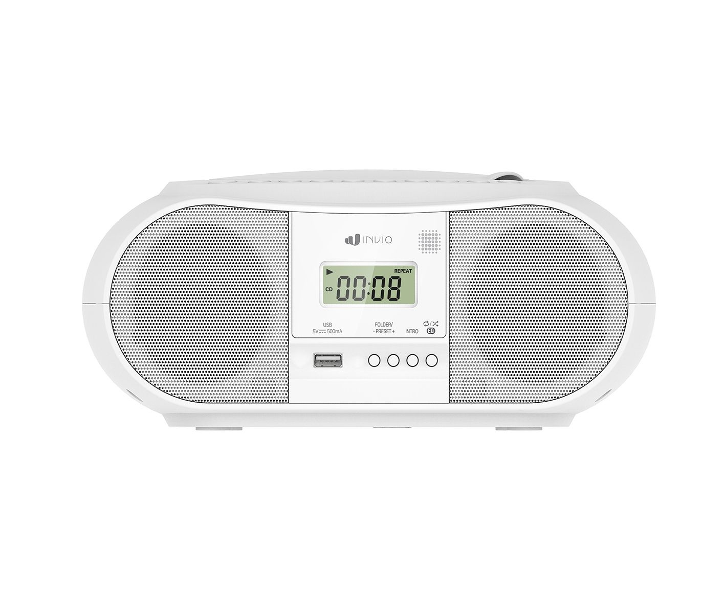 [롯데백화점] 인비오 [인비오] 고출력 블루투스 CD플레이어 FM라디오 IV-CD100