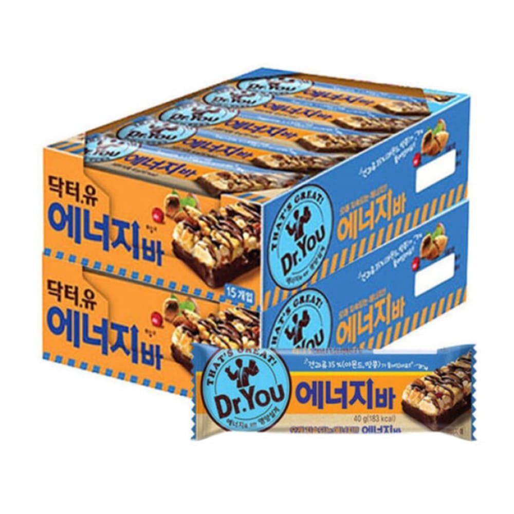 [오늘출발] 닥터유 에너지바 40g x 15개 2세트 총30개입 식사대용 프로틴바