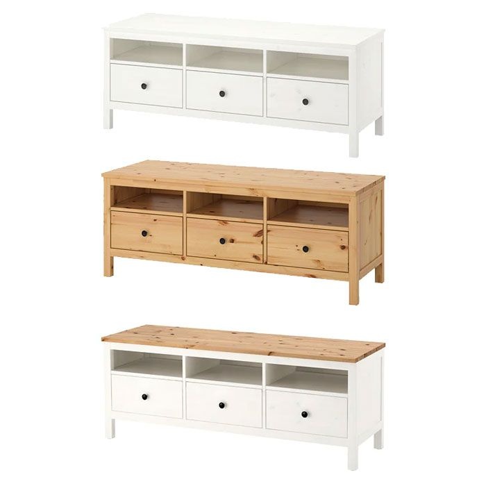[롯데백화점] 이케아 HEMNES 헴네스 TV장식장/대형사이즈/거실장/서랍장/TV다이 LE1208671421