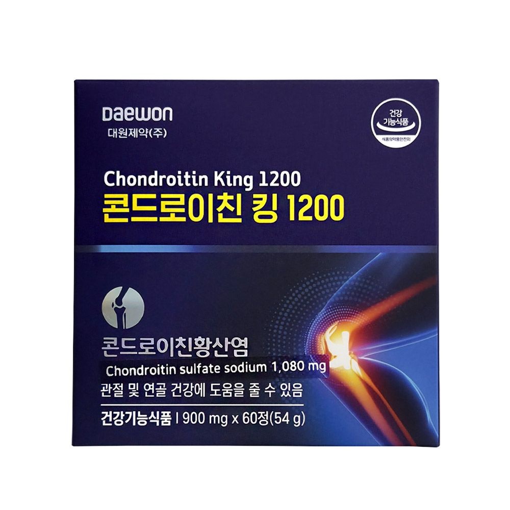 [오늘출발] 대원제약 콘드로이친 킹 1200 60정, 1박스 관절연골 건강
