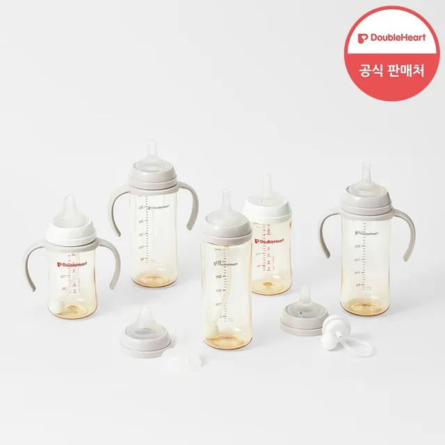 [더블하트] 3세대 젖병 핸들, 이유실감 빨대꼭지, 추빨대 브러시 모음