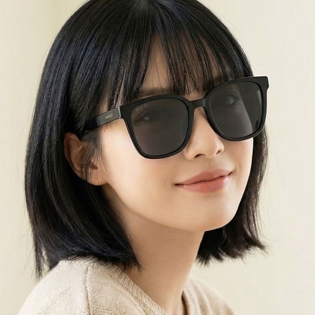 구찌 선글라스 GG1346SK 001 명품 사각 오버사이즈 뿔테 패션 아시안핏