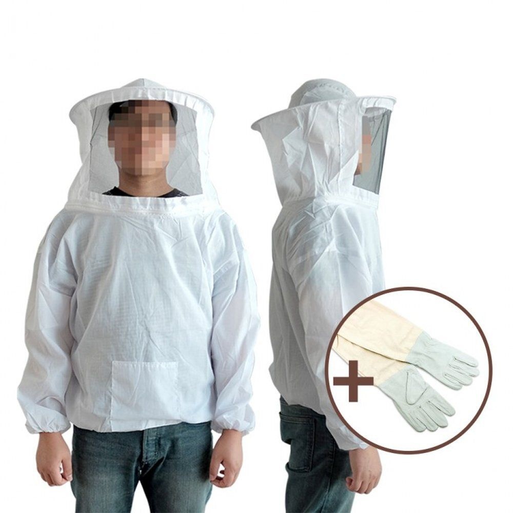 야외 농사용 작업복 양봉복 방충 흰색 매쉬 보호복