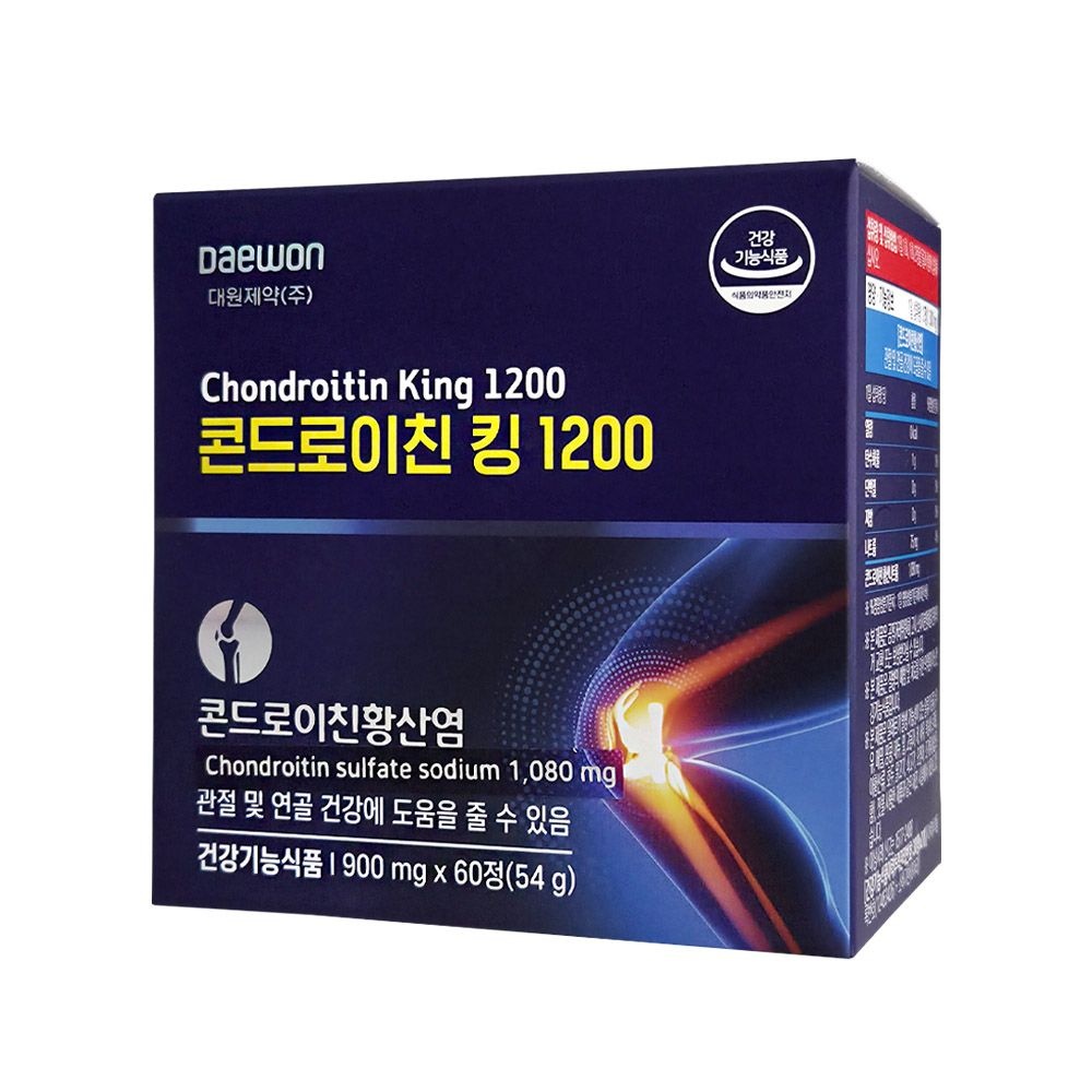 [오늘출발] 대원제약 콘드로이친 킹 1200 60정 x 1박스 (1달분) 무릎관절 연골