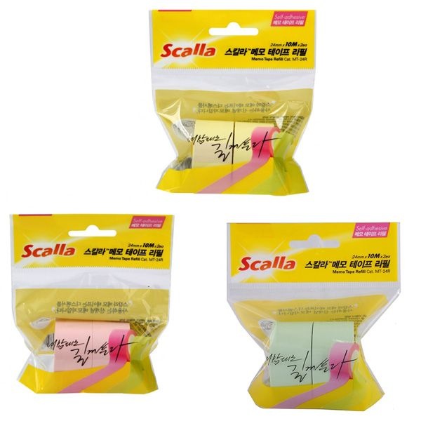 Scalla 스칼라 메모테이프 리필 MT-24R 2개입-24mmx10m