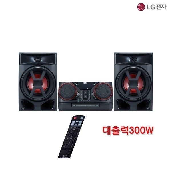 LG 엑스붐 CK43FB 고출력 오디오 300W 무선블루투스 CD USB  업소용 가정용 분리형 스피커
