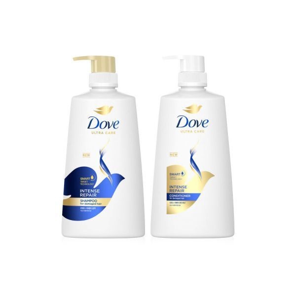 도브 인텐스 리페어 대용량 샴푸린스 두피 단백질 샴푸 680ml 1개+컨디셔너 660ml 1개