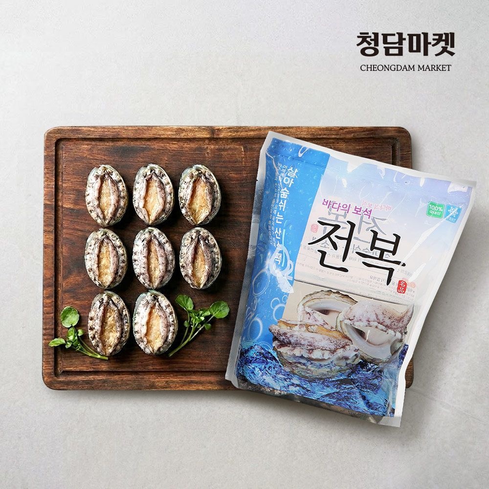[온누리상품] 청담마켓 산지직송 완도 활전복 1kg 9-10미