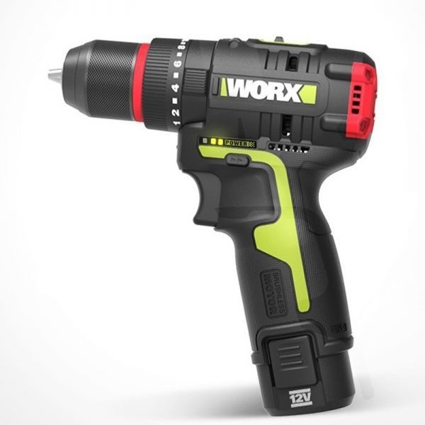Worx [해외] 전동드릴 WORX WU131X 무선 임팩트 드릴 40Nm 27000bpm 1800rpm 브러시리스 모터 충전식 배터리 12v 사무실