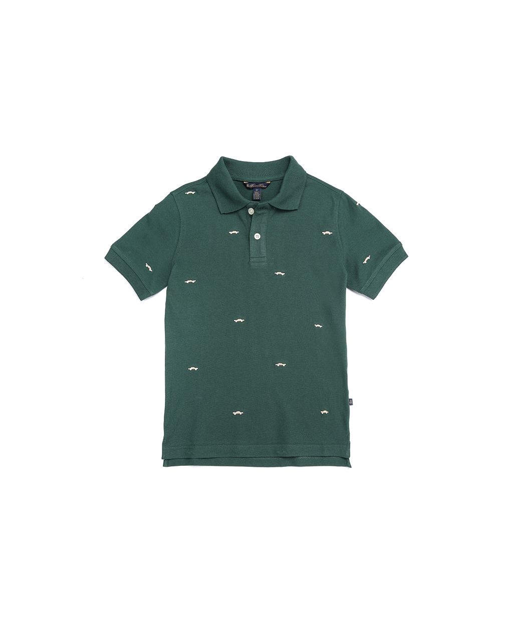 [롯데백화점] 브룩스 브라더스 [키즈] 코튼 피케 숏-슬리브 엠브로이더리 셔츠 (그린) (BBNTKB2672IDF) LE1221316357