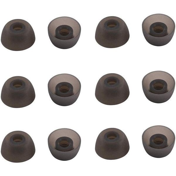 [해외] Jabra Elite 75t 헤드폰과 호환되는 ALXCD 이어팁, 교체용 실리콘 팁 6쌍, 75t/65t/Active/7 Pro/Elite 3/Elite 4와 호환, M