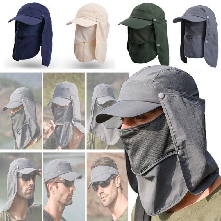패션모자 다기능 햇빛가리개 모자부착 코로나예방 정글모자 마스크모자 등산 자외선차단 6단 썬캡 낚시모자