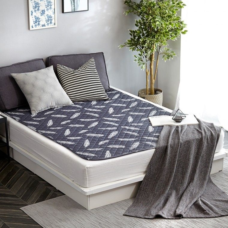 도매링크 전기매트 무자계/ 1인용 2인용 전기장판 온열매트 전기장판 거실 캠핑