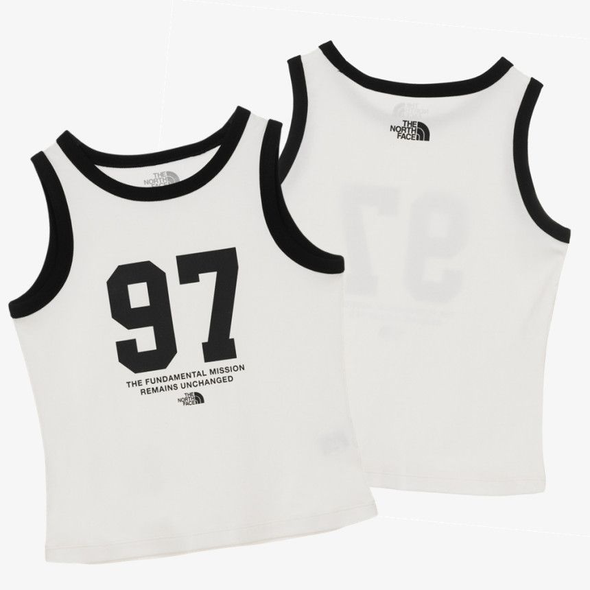 [매장판] 노스페이스 화이트라벨 슬리브리스 여성 티셔츠 데일리 링거 나시티 화이트 NT7V