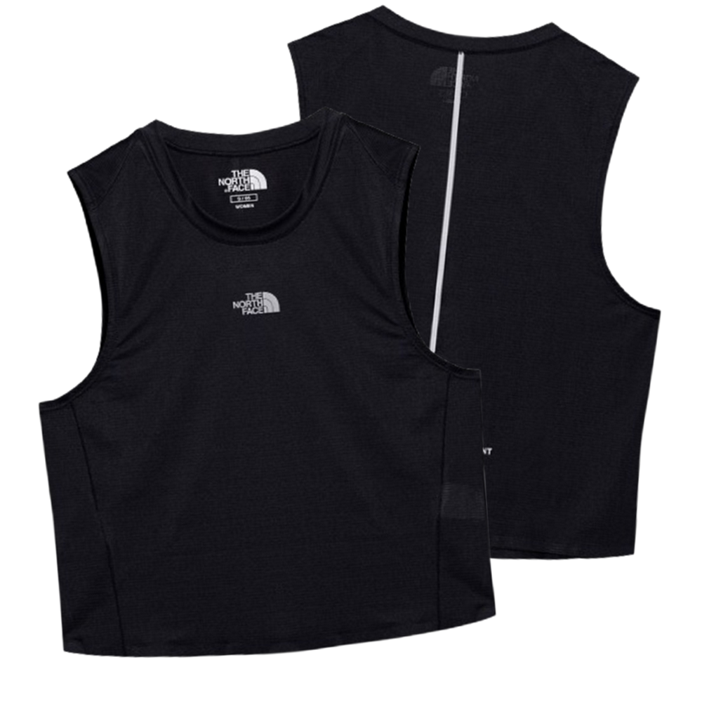 [매장판] 노스페이스 화이트라벨 슬리브리스 여성 나시티 대시 데일리 티셔츠 블랙 NT7V