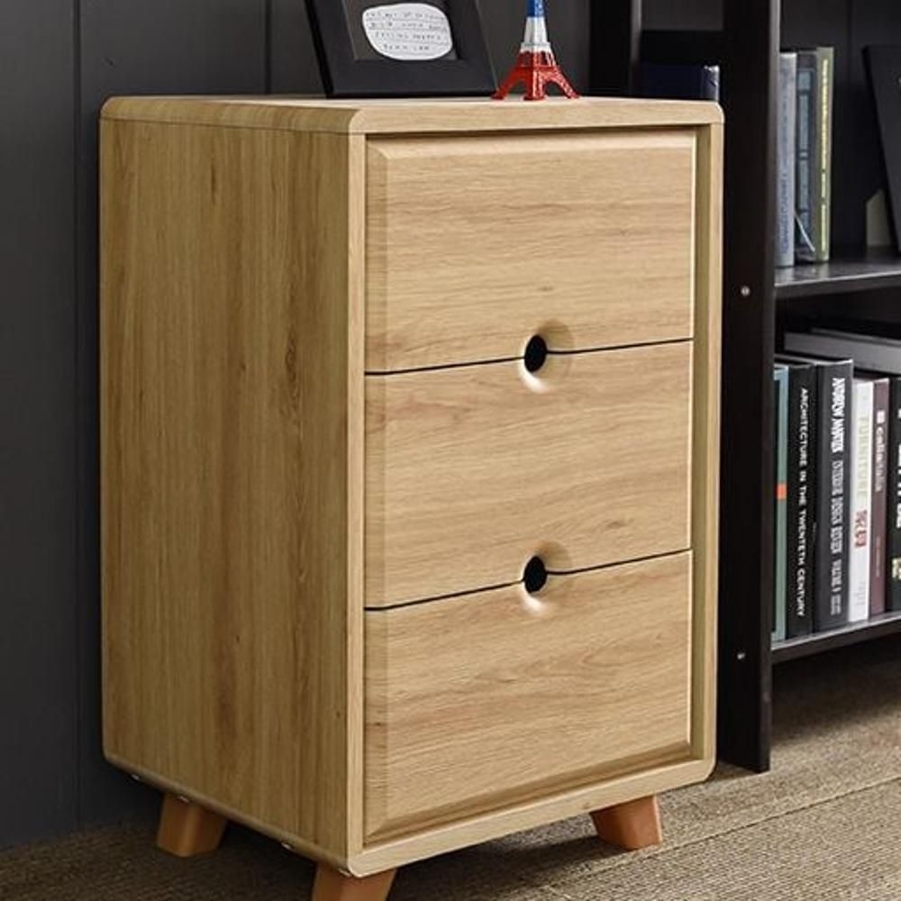 코너서랍장 안방슬림서랍장 B151 3단 400