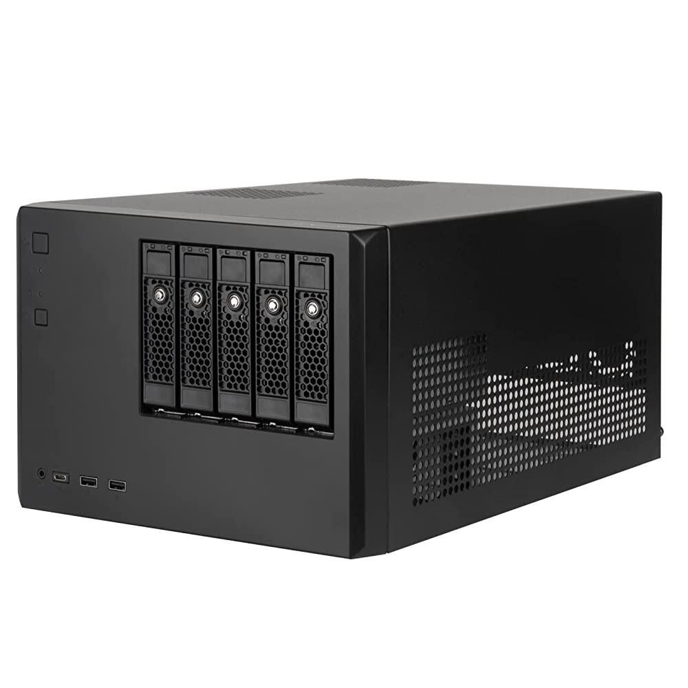 실버스톤 [해외] Silverstone Technology CS351 5-Bay SAS-12G / SATA-6G 핫 스왑 가능 고성능 NAS 섀시, SST-CS351B 243509