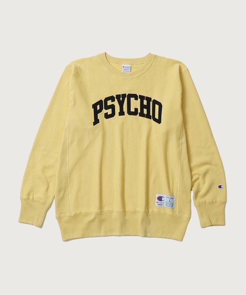 챔피온 CHAMPION X 언더커버 리버스위브 PSYCHO 스웨트셔츠 Cream Yellow CHPU252CCSW079YL 621316