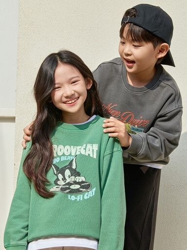 공용) 테리 가먼트 다잉 스웨트셔츠 MKG1TR3201