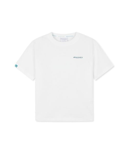 <매장정품> DISCOVERY 디스커버리 KIDS 키즈 프레시벤트 네이처 그래픽 반팔티셔츠 (WHITE) DKRS76063-WHS 1396018