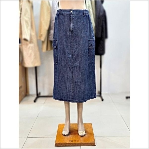 [셀러허브 1]BCBG 올앤선드리 세이브존02 뒷밴딩 포켓 데님 스커트  A6M4S278 (49068488)