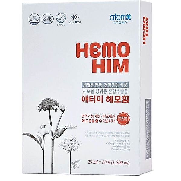 [보리보리]애터미 헤모힘 20ml x 60포 면역력 피로 개선