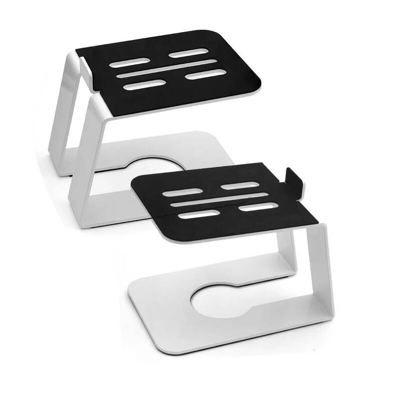 스피커거치대 받침대 스탠드 Edifier MR4mR3 책장 컴퓨터 스피커 2Pack 데스크탑 기울어 진 라이저는 Britz BR-Monitor4