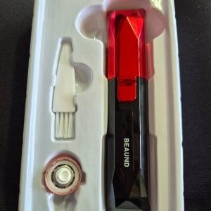 뷰앤디 전동 눈썹 정리기 눈썹칼 바리깡 제모기 다듬기 잔털 지우개 면도기