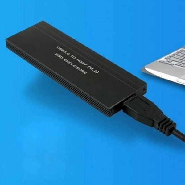 블랙 외장 USB NGFF 초소형 케이스 M.2 SSD