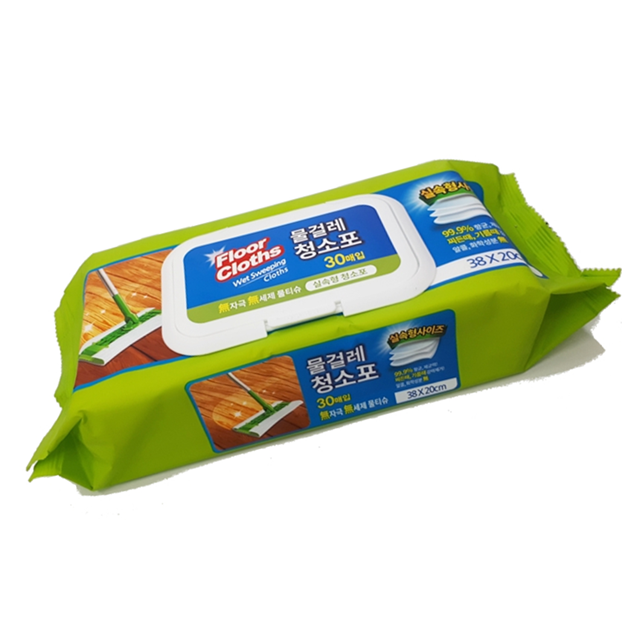 감동 실속형 물걸레 청소포 대형 30매 바닥청소 청소용 물티슈