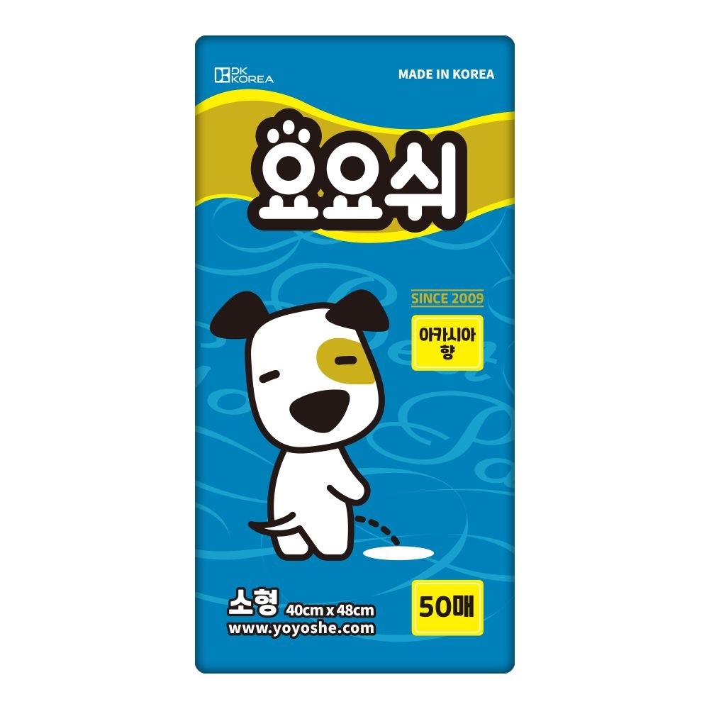 요요쉬 [L포인트 적립] 요요쉬 배변패드 소형 스카이 50매 X 1P / 애견패드