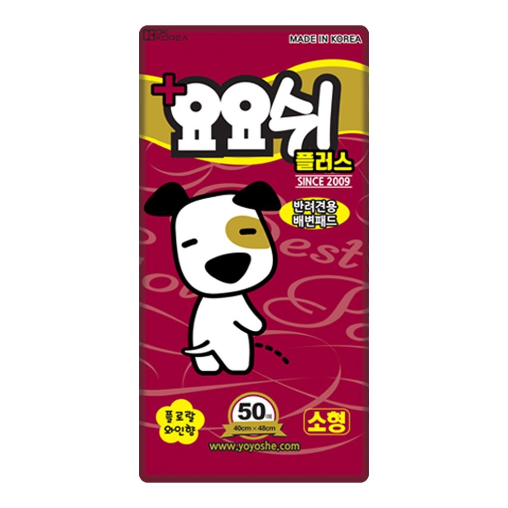요요쉬 [L포인트 적립] 요요쉬 배변패드 소형 와인 플러스 50매 X 1P / 애견패드