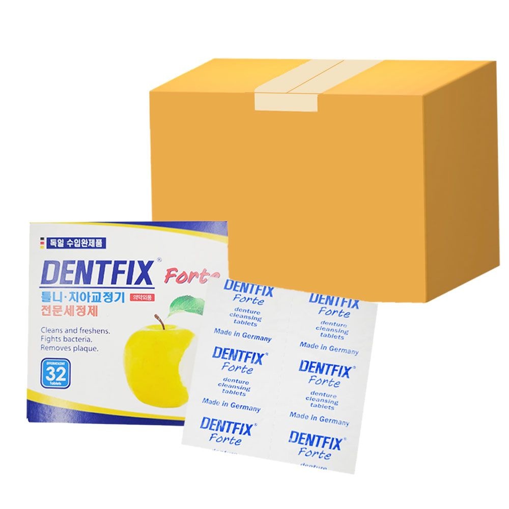 [오늘출발] 덴트픽스 틀니 치아교정기 세정제 32정 x 8개 의치 구강장치전용세척