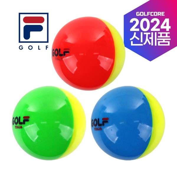 (현대Hmall) FILA GOLF 휠라골프 3피스 하프 반반 믹스 파크골프볼 파크골프공-1개