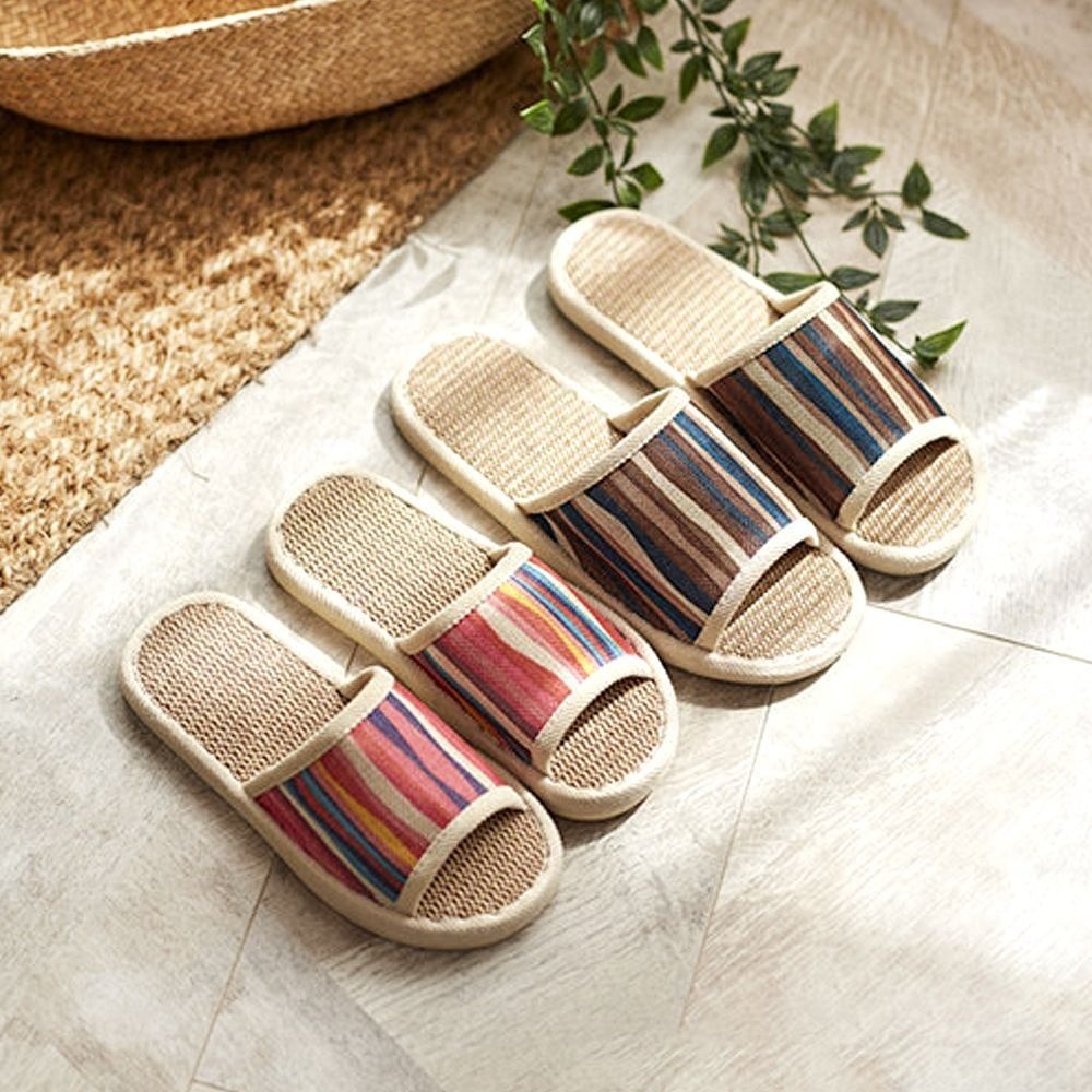 린넨 썸머 라탄 슬리퍼 사무실 실내화 거실화(특가)