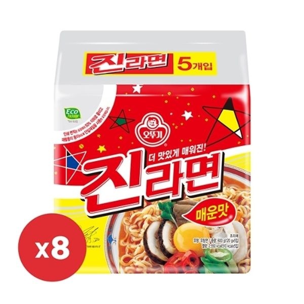 오뚜기 진라면 매운맛 120g x 40개