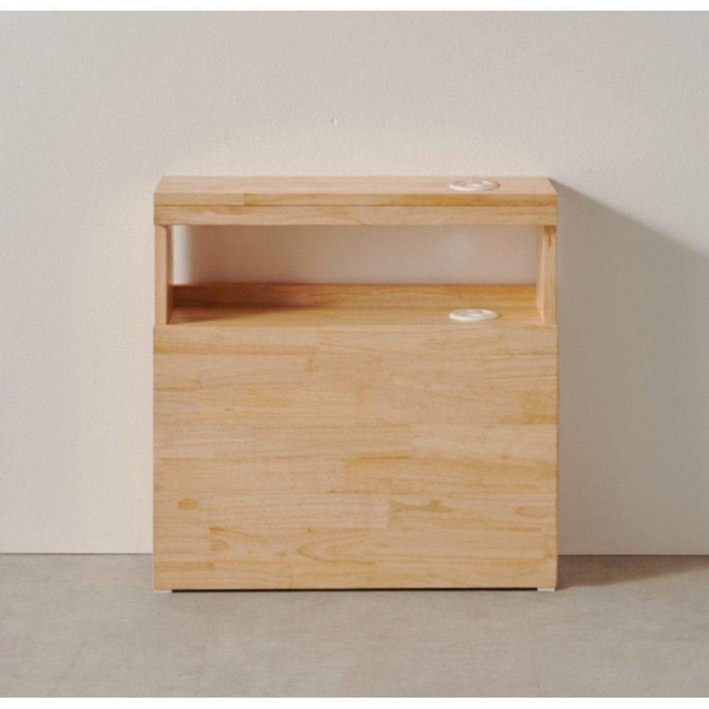 침대 벽사이 틈새용 LED조명 사이드 선반 수납장(60cm 낮은형) 가드 머리판