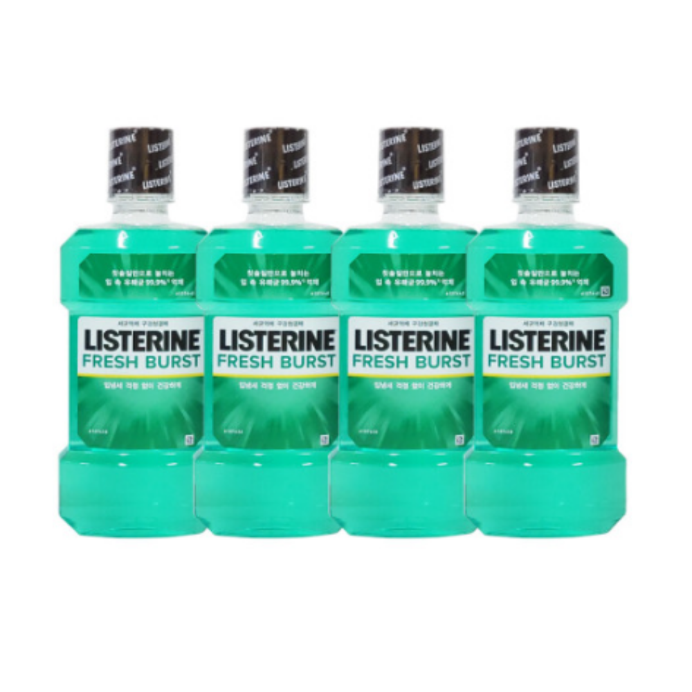 리스테린 후레쉬 버스트 가글 구강청결제 750ml x4개