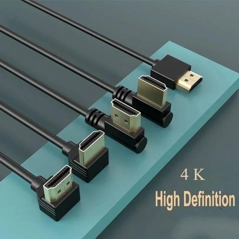 HENRYSIN [해외] ㄱ자랜선 인터넷 케이블 90도 HDMI 20 - 공간 형 4K 3D 고주사율 AUX