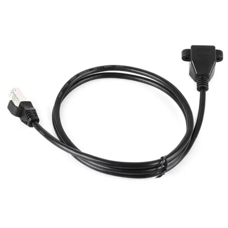 ㄱ자랜선 인터넷 케이블 대패 PC 가동 1m RJ45 CAT5e 이더네트 고속 속도 데이터 전송 PVC 코팅