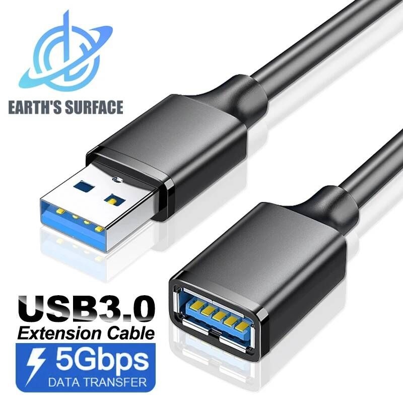 OUIO [해외] 외장하드케이블 연결선 USB 30 연장 케이블 5Gbps 남성-여성 데이터 하드 드 노트북 PC PS4 SSD용 USB30 20