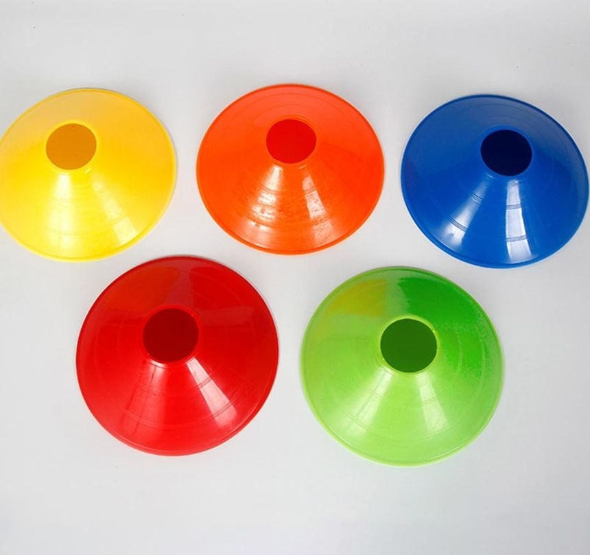 연습 꼬깔 훈련 마커 칼라콘 콘 접시콘 드리블 축구 트레이닝 미니 5P 안전