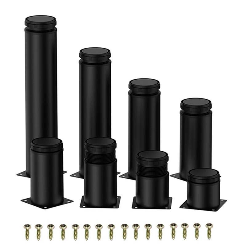 [해외] 높이조절발 의자 책상 4개 5-30cm 스틸 가구 다리 금속 조절 수납장 테이블 소파 피트 교체 발