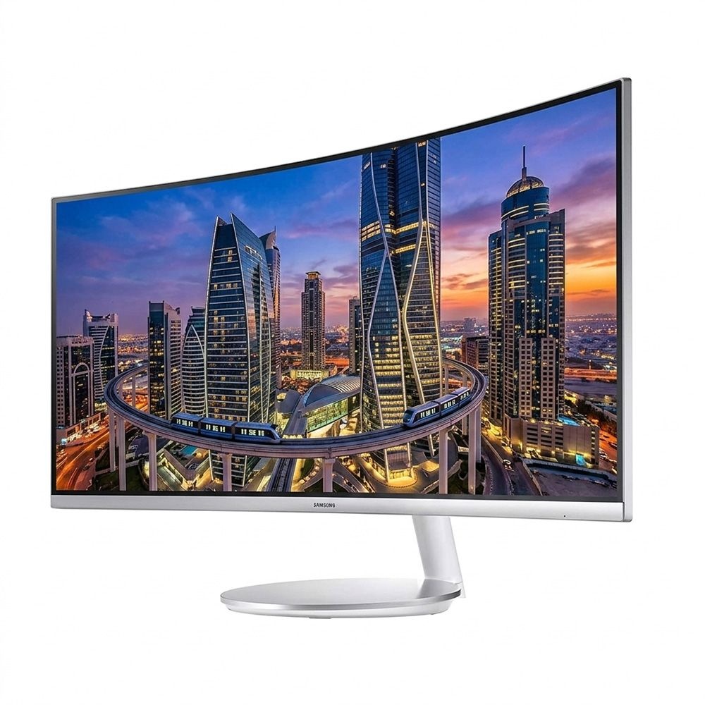 [중고] 삼성전자 C34F791 광시야각 울트라와이드 QHD 21:9 34인치 커브드 모니터 HDMI DP 지원 사무용 주식용 B급