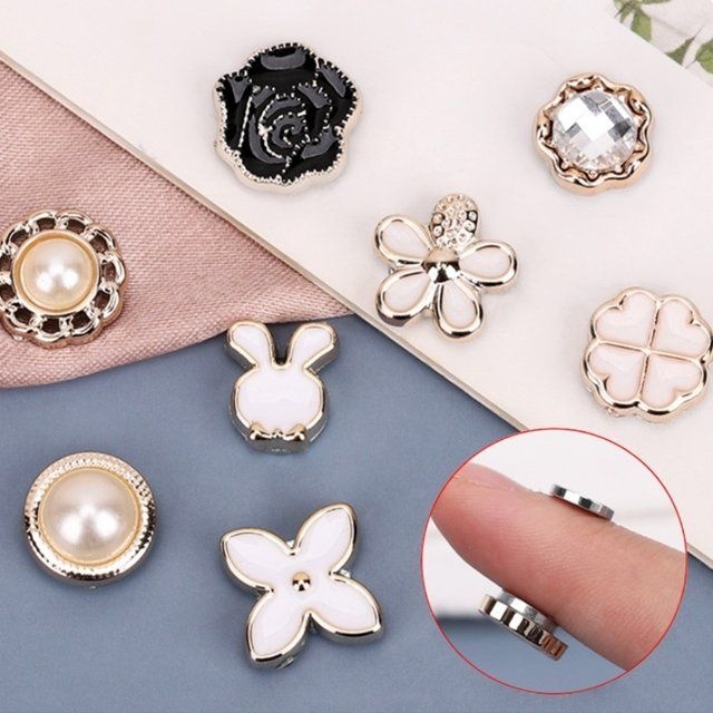 심플 자석 브로치 포인트 옷깃여밈 매너 뱃지 단추 옷핀 오...